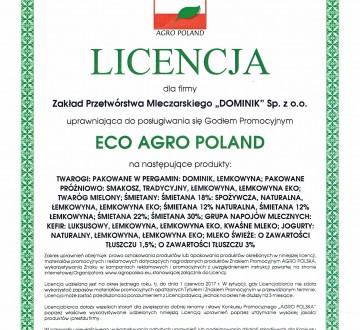 Licencje AGRO POLSKA i ECO AGRO POLAND rozdane.