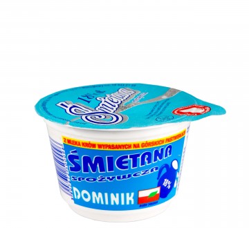 Śmietana spożywcza 18% naturalna „niebieska” 200 g